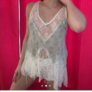 FREE PEOPLE lace tank
